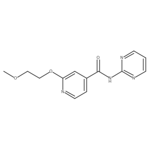 2-(2-methoxyethoxy)-N-(pyrimidin-2-yl)isonicotinamide结构式
