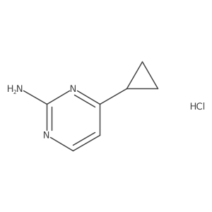 4-Cyclopropylpyrimidin-2-amine hydrochloride Structure