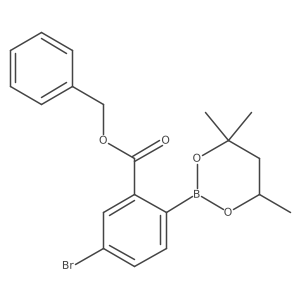 Benzyl 5-bromo-2-(4,4,6-trimethyl-1,3,2-dioxaborinan-2-YL)benzoate Structure