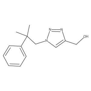 [1-(2-methyl-2-phenylpropyl)-1H-1,2,3-triazol-4-yl]methanol结构式