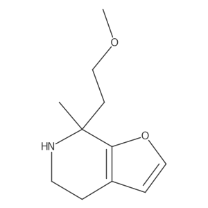 7-(2-methoxyethyl)-7-methyl-4H,5H,6H,7H-furo[2,3-c]pyridine结构式