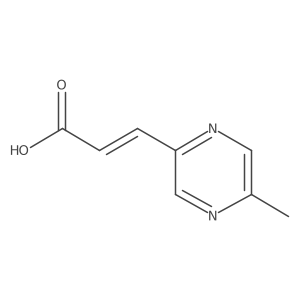 3-(5-Methylpyrazin-2-yl)prop-2-enoic acid结构式