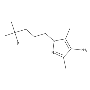 1-(4,4-difluoropentyl)-3,5-dimethyl-1H-pyrazol-4-amine Structure