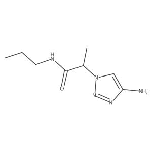 2-(4-amino-1H-1,2,3-triazol-1-yl)-N-propylpropanamide结构式