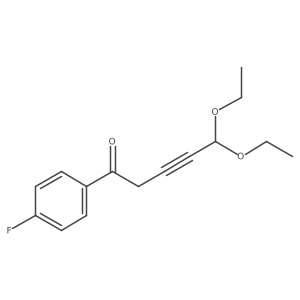 5,5-Diethoxy-1-(4-fluorophenyl)pent-3-yn-1-one Structure