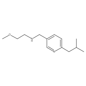 (2-Methoxyethyl)({[6-(2-methylpropyl)pyridin-3-yl]methyl})amine结构式