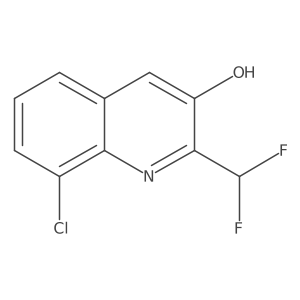 8-Chloro-2-(difluoromethyl)quinolin-3-ol结构式