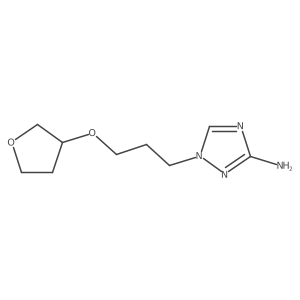 1-[3-(oxolan-3-yloxy)propyl]-1H-1,2,4-triazol-3-amine Structure