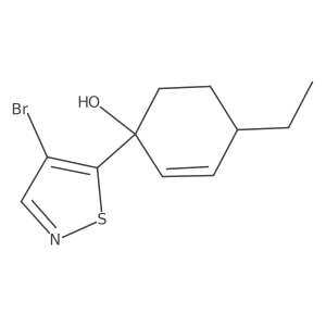 1-(4-Bromo-1,2-thiazol-5-yl)-4-ethylcyclohex-2-en-1-ol Structure