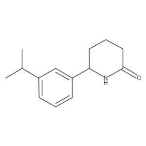 6-[3-(Propan-2-yl)phenyl]piperidin-2-one结构式
