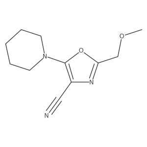 2-(Methoxymethyl)-5-(piperidin-1-yl)-1,3-oxazole-4-carbonitrile Structure