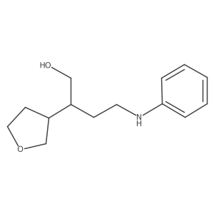 2-(Oxolan-3-yl)-4-(phenylamino)butan-1-ol结构式