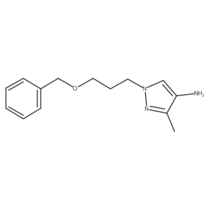 1-[3-(benzyloxy)propyl]-3-methyl-1H-pyrazol-4-amine Structure