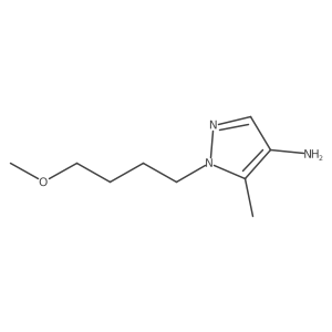 1-(4-methoxybutyl)-5-methyl-1H-pyrazol-4-amine结构式