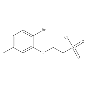 2-(2-Bromo-5-methylphenoxy)ethane-1-sulfonyl chloride Structure