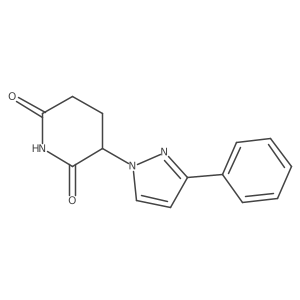 3-(3-phenyl-1H-pyrazol-1-yl)-2,6-Piperidinedione结构式