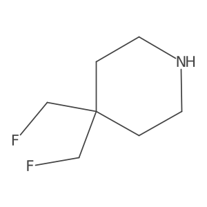4,4-Bis(fluoromethyl)piperidine结构式