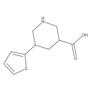 5-(Thiophen-2-yl)piperidine-3-carboxylic acid结构式