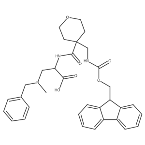 3-[benzyl(methyl)amino]-2-({4-[({[(9H-fluoren-9-yl)methoxy]carbonyl}amino)methyl]oxan-4-yl}formamido)propanoic acid Structure