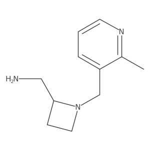{1-[(2-Methylpyridin-3-yl)methyl]azetidin-2-yl}methanamine结构式