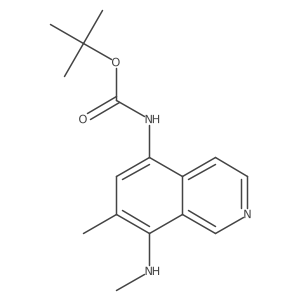 tert-butyl N-[7-methyl-8-(methylamino)isoquinolin-5-yl]carbamate Structure
