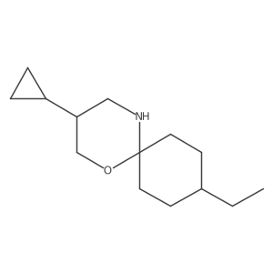 3-Cyclopropyl-9-ethyl-1-oxa-5-azaspiro[5.5]undecane Structure