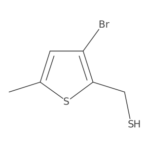 (3-Bromo-5-methylthiophen-2-yl)methanethiol结构式