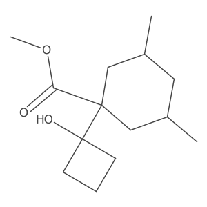 Methyl 1-(1-hydroxycyclobutyl)-3,5-dimethylcyclohexane-1-carboxylate Structure