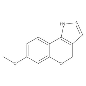 7-Methoxy-2,4-dihydrochromeno[4,3-c]pyrazole结构式