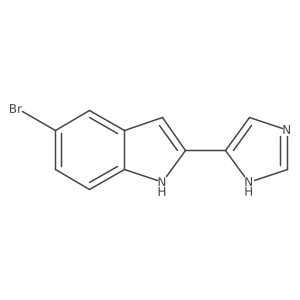 5-bromo-2-(1H-imidazol-4-yl)-1H-indole结构式