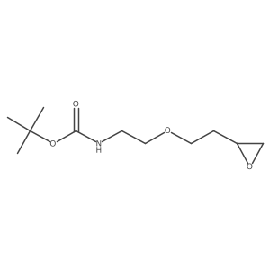 tert-butyl N-{2-[2-(oxiran-2-yl)ethoxy]ethyl}carbamate结构式