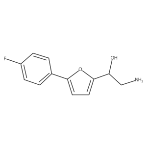 (1S)-2-amino-1-[5-(4-fluorophenyl)furan-2-yl]ethan-1-ol结构式