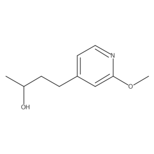 (2S)-4-(2-methoxypyridin-4-yl)butan-2-ol结构式