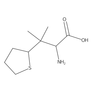 2-Amino-3-methyl-3-(thiolan-2-yl)butanoic acid Structure