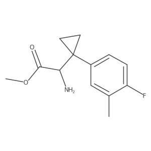 Methyl 2-amino-2-[1-(4-fluoro-3-methylphenyl)cyclopropyl]acetate Structure