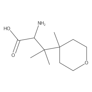 2-Amino-3-methyl-3-(4-methyloxan-4-yl)butanoic acid Structure