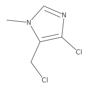 4-chloro-5-(chloromethyl)-1-methyl-1H-imidazole结构式