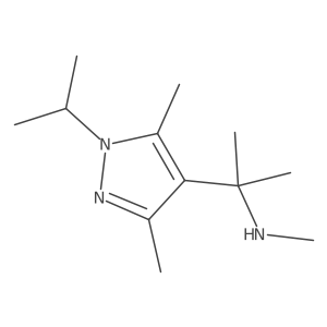 {2-[3,5-dimethyl-1-(propan-2-yl)-1H-pyrazol-4-yl]propan-2-yl}(methyl)amine结构式