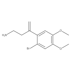 3-(2-Bromo-4,5-dimethoxyphenyl)but-3-en-1-amine结构式