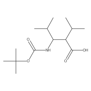 3-{[(Tert-butoxy)carbonyl]amino}-4-methyl-2-(propan-2-yl)pentanoic acid Structure