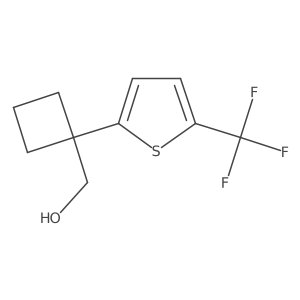 {1-[5-(Trifluoromethyl)thiophen-2-yl]cyclobutyl}methanol结构式