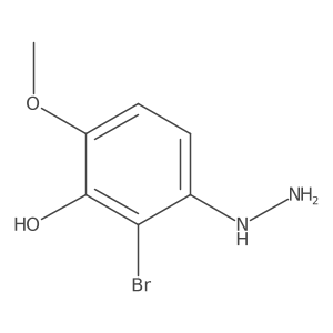 2-Bromo-3-hydrazinyl-6-methoxyphenol Structure