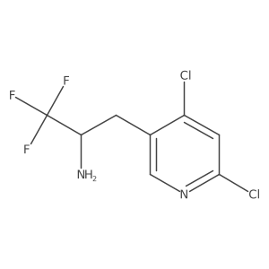 3-(4,6-Dichloropyridin-3-yl)-1,1,1-trifluoropropan-2-amine Structure