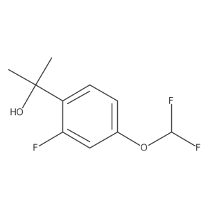 2-[4-(Difluoromethoxy)-2-fluorophenyl]propan-2-ol Structure