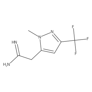 2-[1-methyl-3-(trifluoromethyl)-1H-pyrazol-5-yl]ethanimidamide Structure