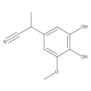 2-(3,4-Dihydroxy-5-methoxyphenyl)propanenitrile Structure