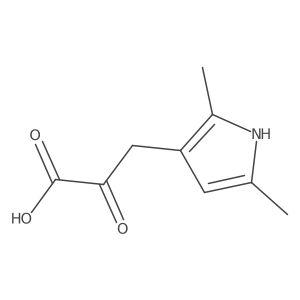 3-(2,5-dimethyl-1H-pyrrol-3-yl)-2-oxopropanoic acid Structure