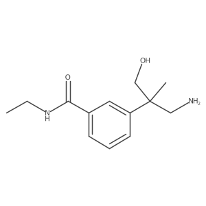 3-(1-amino-3-hydroxy-2-methylpropan-2-yl)-N-ethylbenzamide Structure