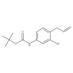 tert-butyl N-[3-hydroxy-4-(2-oxoethyl)phenyl]carbamate Structure