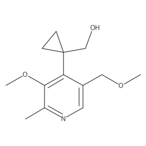 {1-[3-Methoxy-5-(methoxymethyl)-2-methylpyridin-4-yl]cyclopropyl}methanol结构式